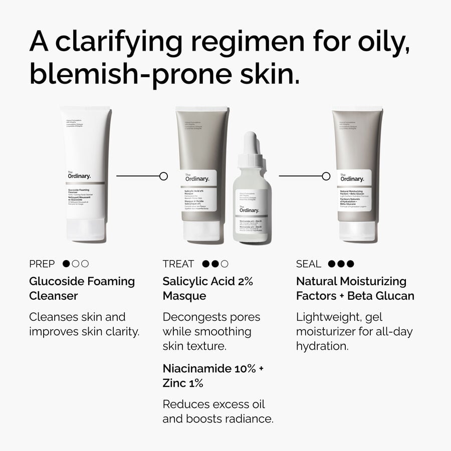 A clarifying regimen for oily, blemish-prone skin.